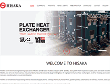Tablet Screenshot of hisaka-asia.com